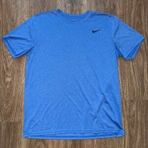 Nike Heather Blue Dri-Fit Tee (Large)